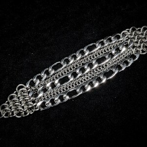 Chained Paradise Cuff - Stainless Steel Chainmaille Jewelry