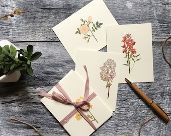 flower cards etsy