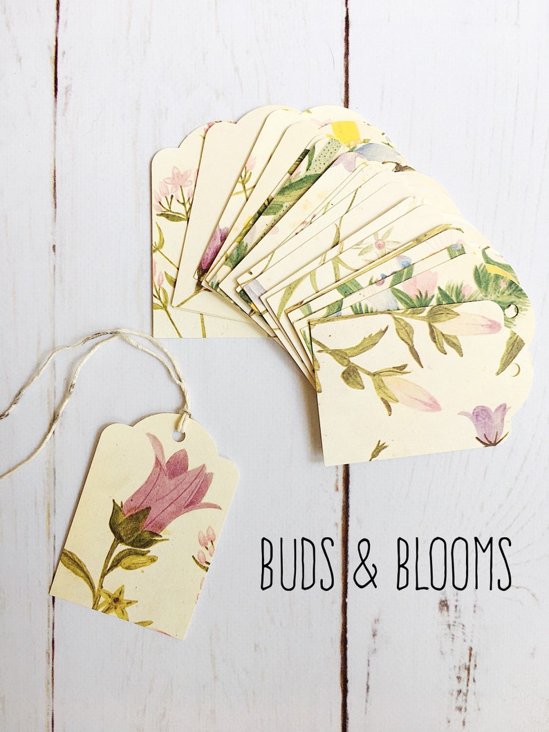 Botanical Gift Tags Floral Gift Tags Vintage Fern Tag Etsy Sweden