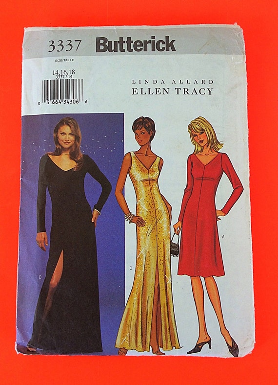 A Line Evening DRESS UNCUT F/F Size 14 