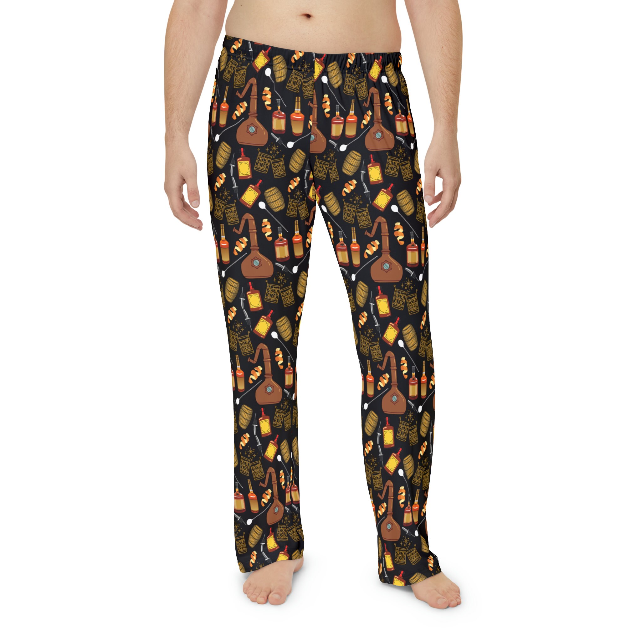 Men's Bourbon Themed Pajama Pants AOP - Etsy