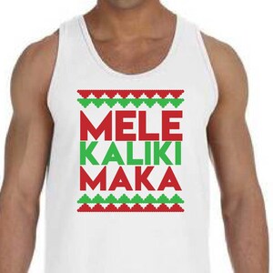 Mele Kalikimaka - witte tanktop