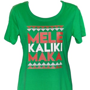 Mele Kalikimaka - groen dames-T-shirt