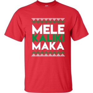 Mele Kalikimaka - rood T-shirt