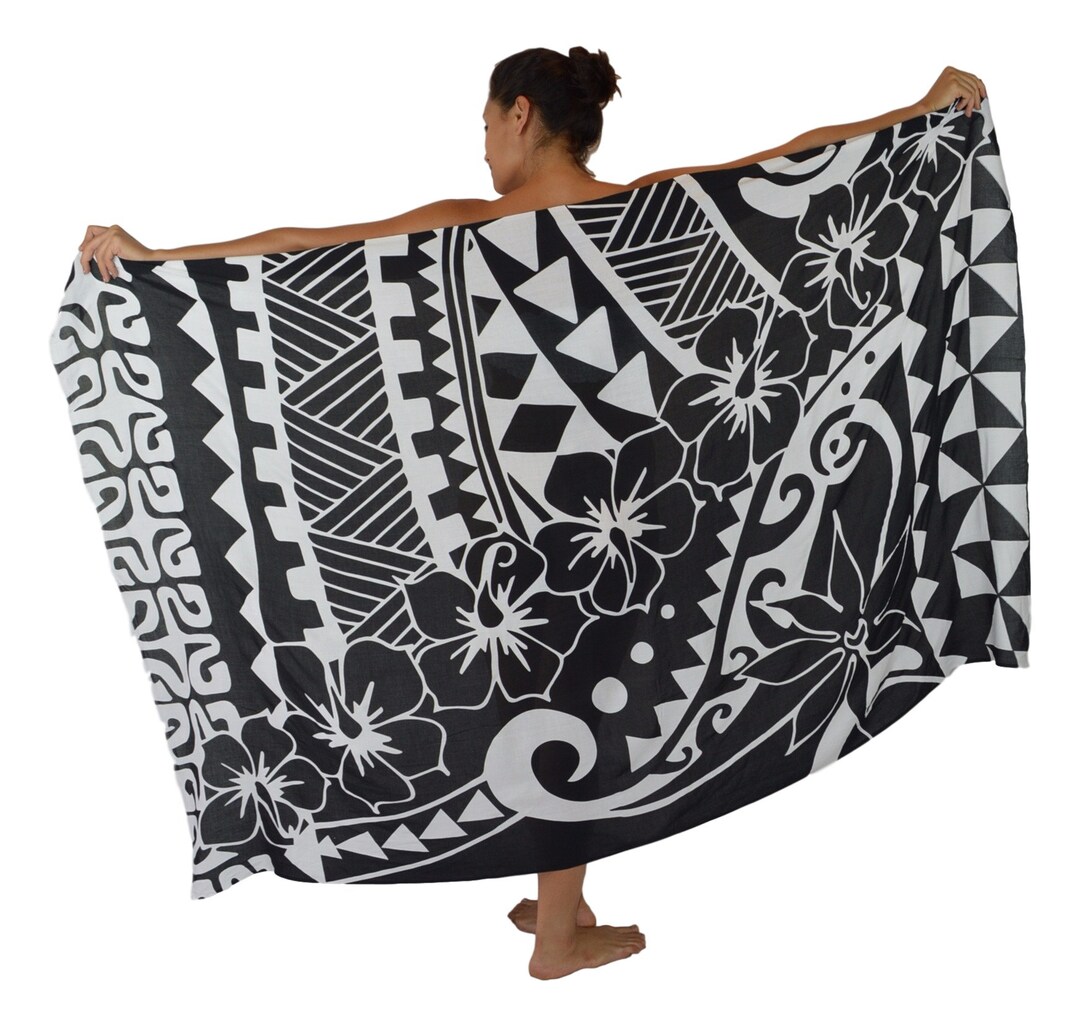 Island Style Fullsized Sarong Hawaiian Hibiscus or Turtle Etsy