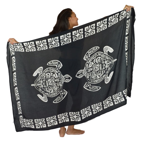 Island Style - Full-Sized Sarong - Tahitian Turtle Sarong