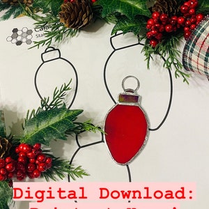 Christmas Light Bulb- Stained Glass Pattern
