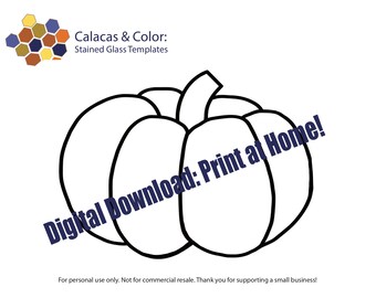 Pumpkin- Stained Glass Pattern