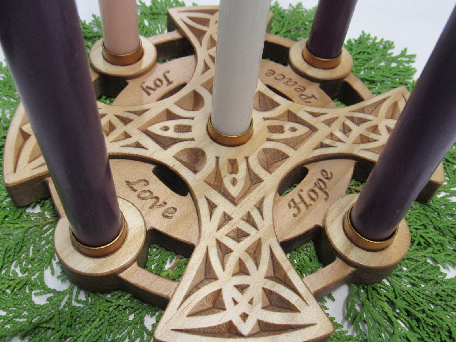 Advent & Christmas Candle Holder Celtic Style for 5 Candles Etsy
