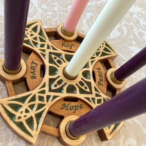 With a Touch of Green Advent & Christmas Candle Base