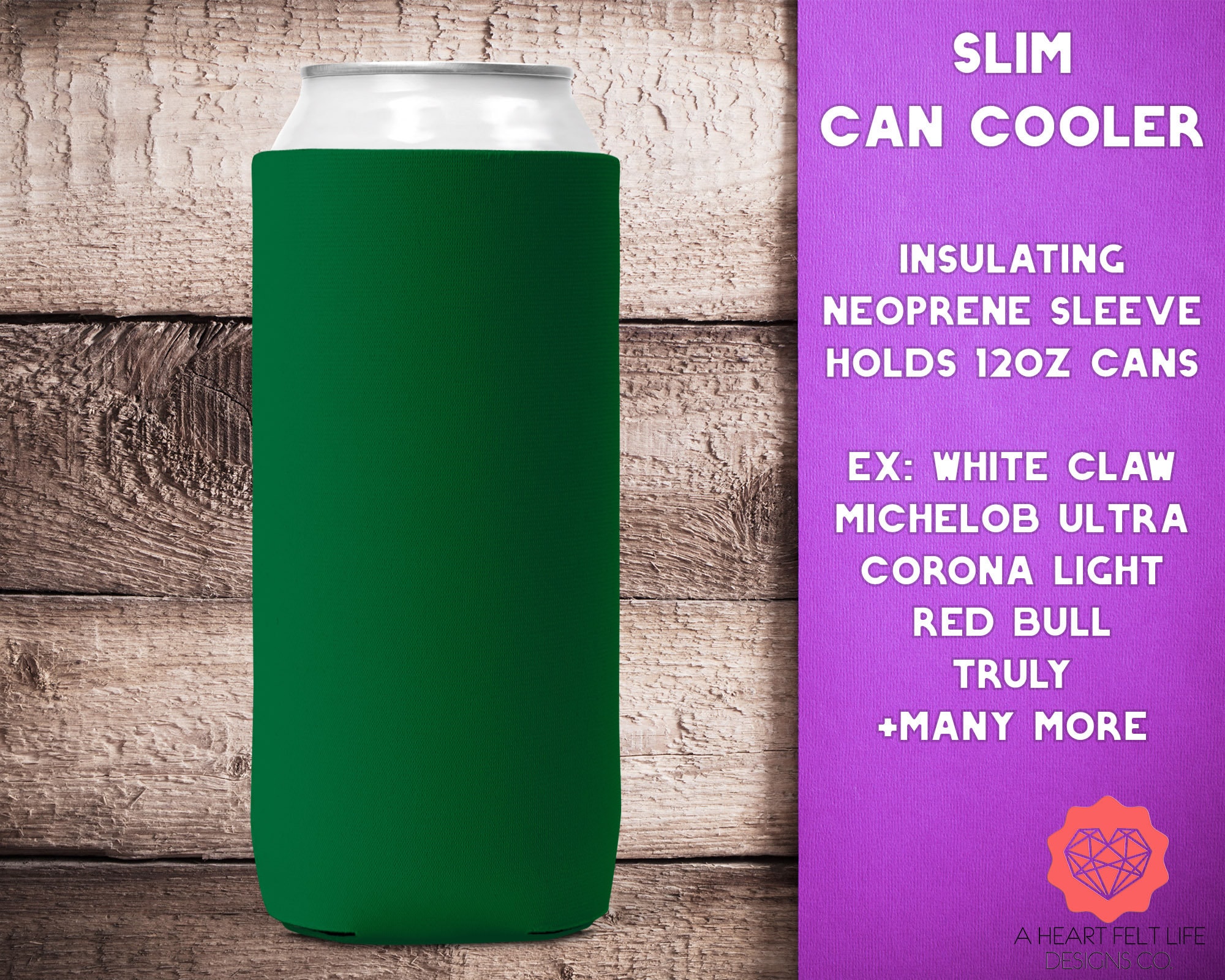 Yeti Slim Can Koozie BruMate Aqua Inter Miami CF Hopsulator