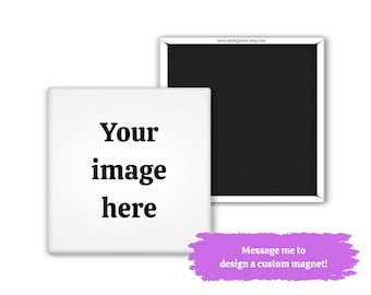 Custom Photo Fridge Magnets: Personalized Keepsake Gift (2"x2")