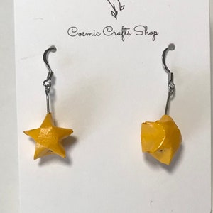 Origami Star Earrings