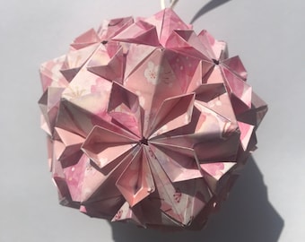 Sakura Blossom Origami ball hanging