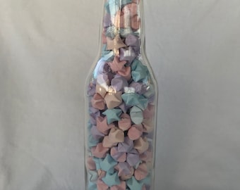 Origami Stern Deko Flasche