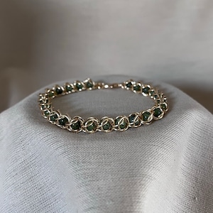 Captured Gemstone Bead Chainmail