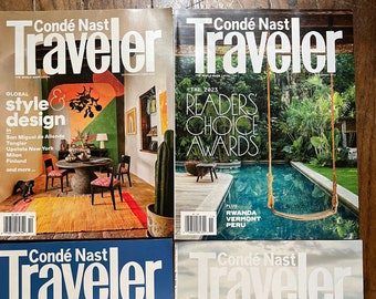 Conde Nast Traveler Magazine LOT OF 4 -