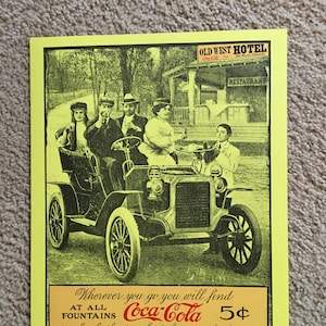 Vintage Coca Cola Advertisement Poster