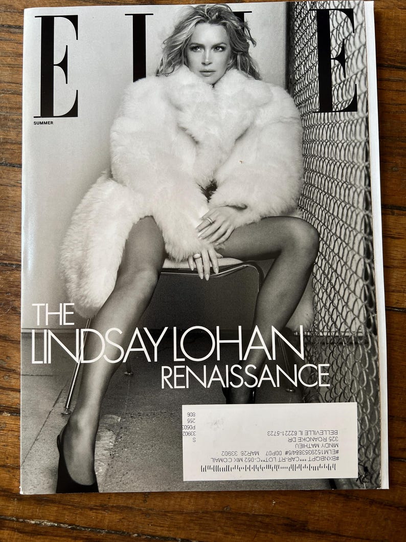 Revista ELLE - LINDSEY LOHAN - Nuevo número imagen 1