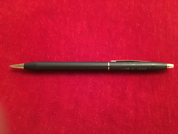 1982 PLAYBOY & 20th Century Fox Cross Black Matte Ballpoint Pen