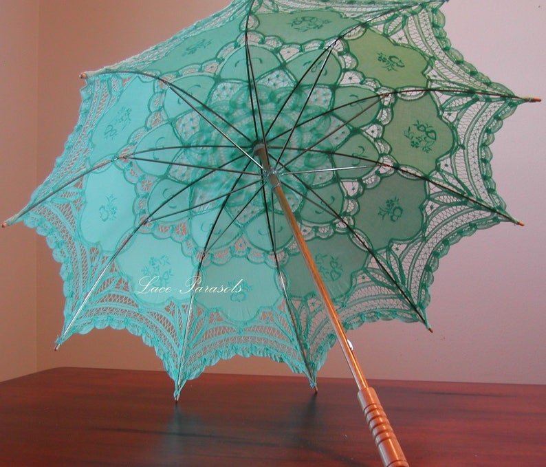 Green Lace Parasol