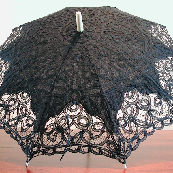 Black Lace Parasol