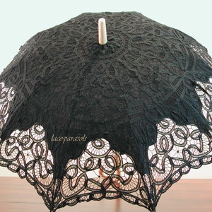Lace Parasol - Black
