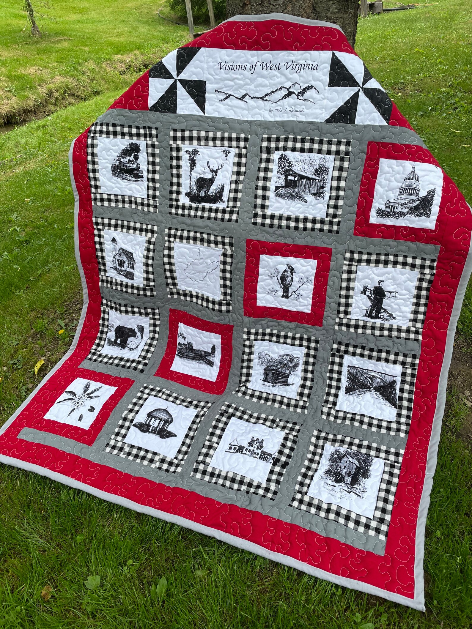 54x60 Visions of West Virginia Quilt Beautiful Etsy