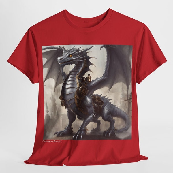 Steampunk Silver Dragon T-shirt