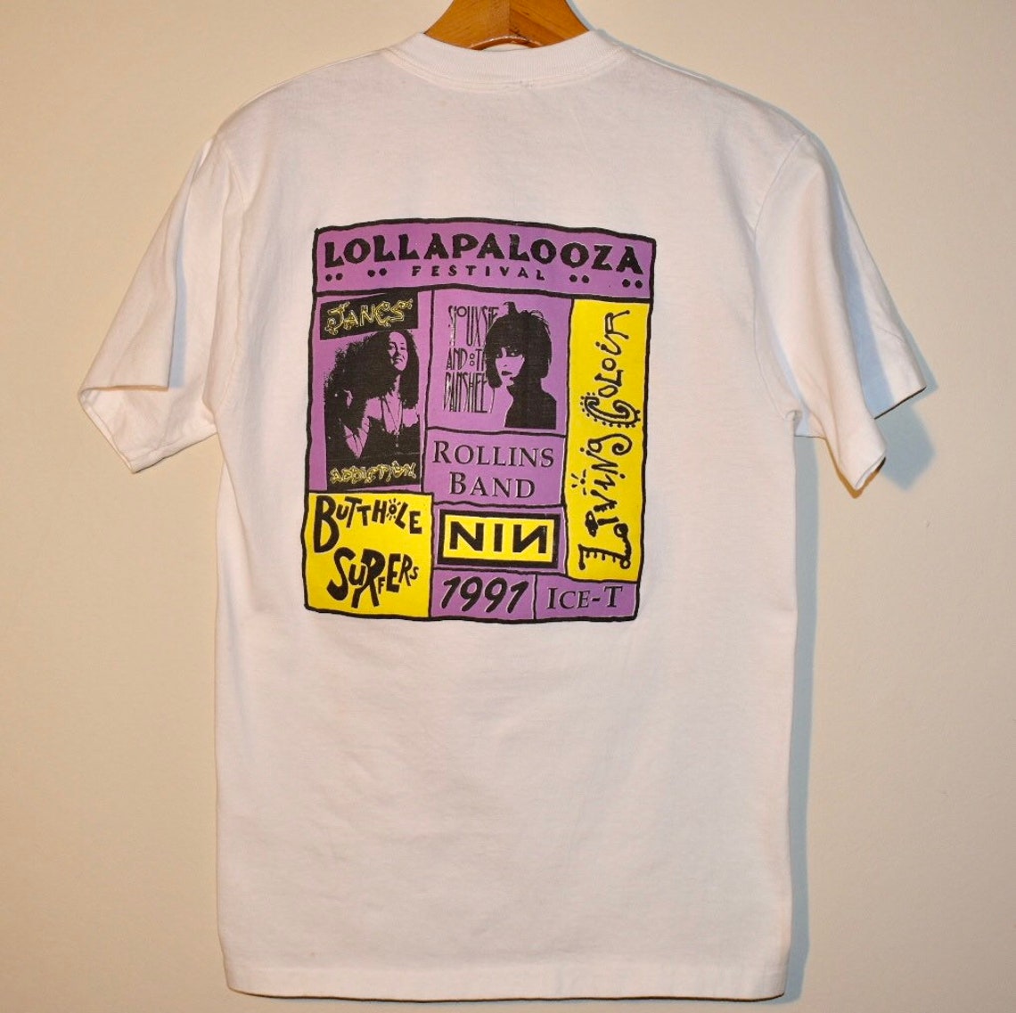 1991 Lollapalooza Festival Tshirt Etsy