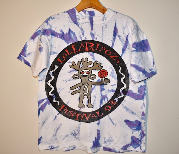 1993 Lollapalooza Festival T-shirt - Rare Tie-Dye