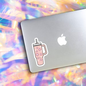 Stanley Sticker / Stanley Flower sticker / Computer sticker stanley / Stanley Sticker / Big dumb cup sticker / stanley drinking cup sticker