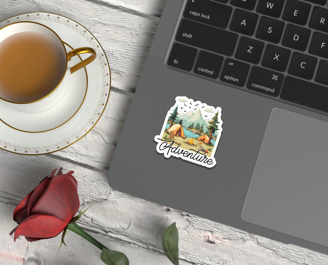 Adventure Sticker / Mountain Sun Sticker / Mountain Lover / Water Lover ...