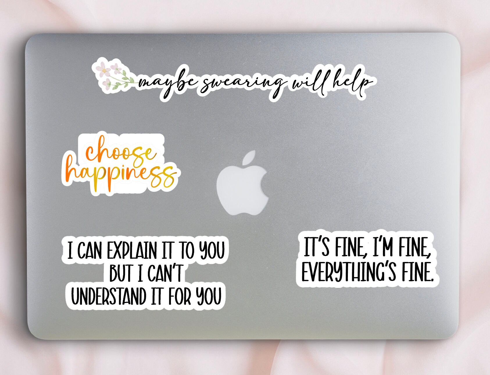 Maybe Swearing Will Help / Sarcastic Stickers / Funny Stickers / Adult ...