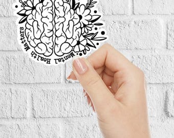 Mental health matters sticker / mental health sticker / sticker mental health / mental health awareness / positive sticker / laptop sticker