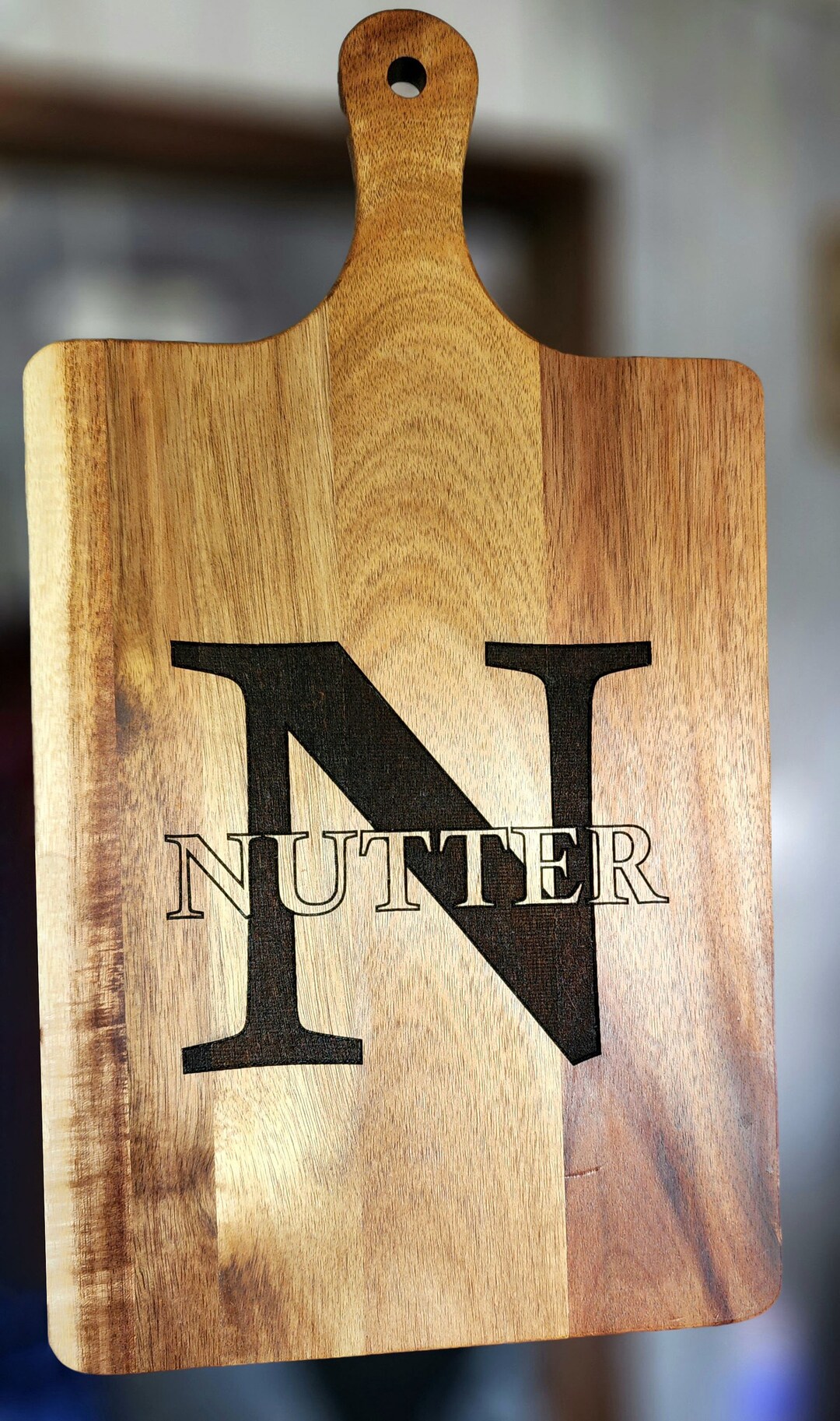 Custom Laser Engraved Acacia Wood Cutting Board - Etsy