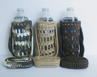 Hand-Crocheted Water Bottle Holders