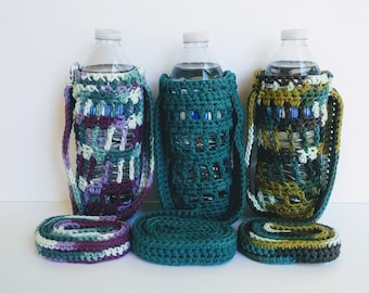 Hand- Crocheted Water Bottle Holders