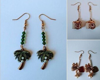 Beaded Charm Earrings