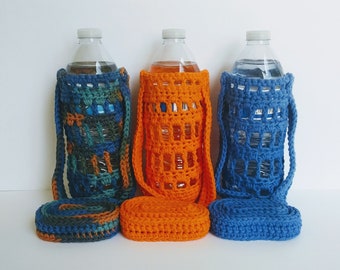 Hand-Crocheted Water Bottle Holders