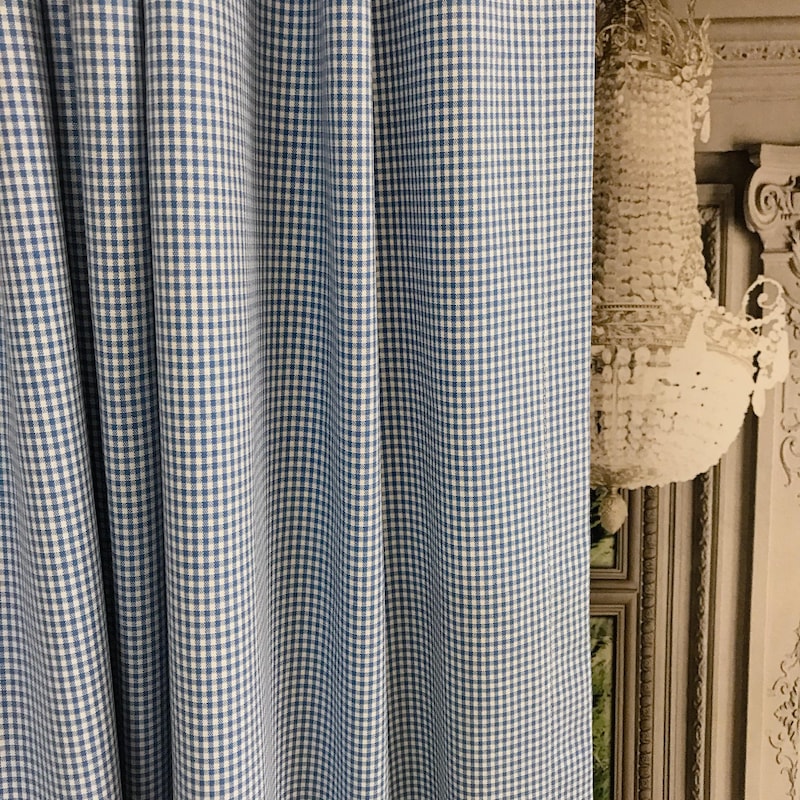 Gingham Curtains - Etsy