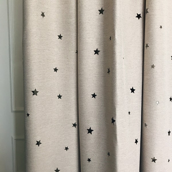 Room Darkening Nursery Curtain Etsy