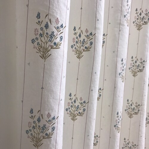 Luxury Linen Drapes Plaid Curtains Heavy Linen Blend Woven Etsy