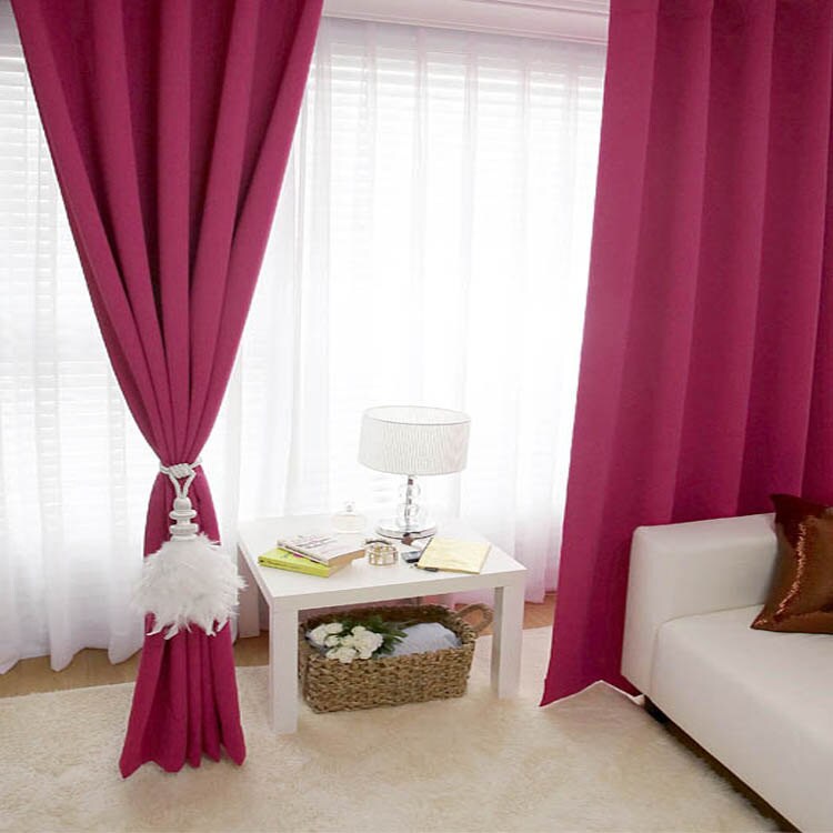 Hot Pink Blackout Curtain Dry Panel