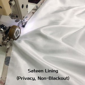 Adding Regular Lining Non-Blackout, Privacy to Your Curtains 1 Pair 2P or 1 Panel 1P zdjęcie 5