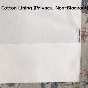 Adding Regular Lining Non-Blackout, Privacy to Your Curtains 1 Pair 2P or 1 Panel 1P zdjęcie 3