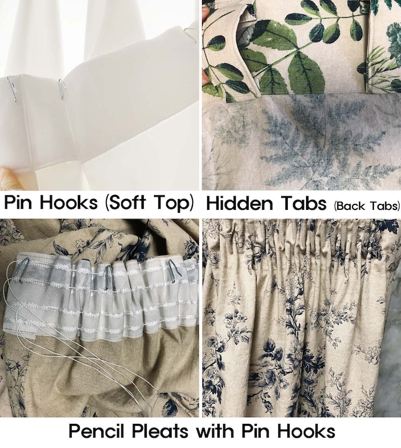 Modern Vintage Brown Mini Gingham Pin Check Curtain With White