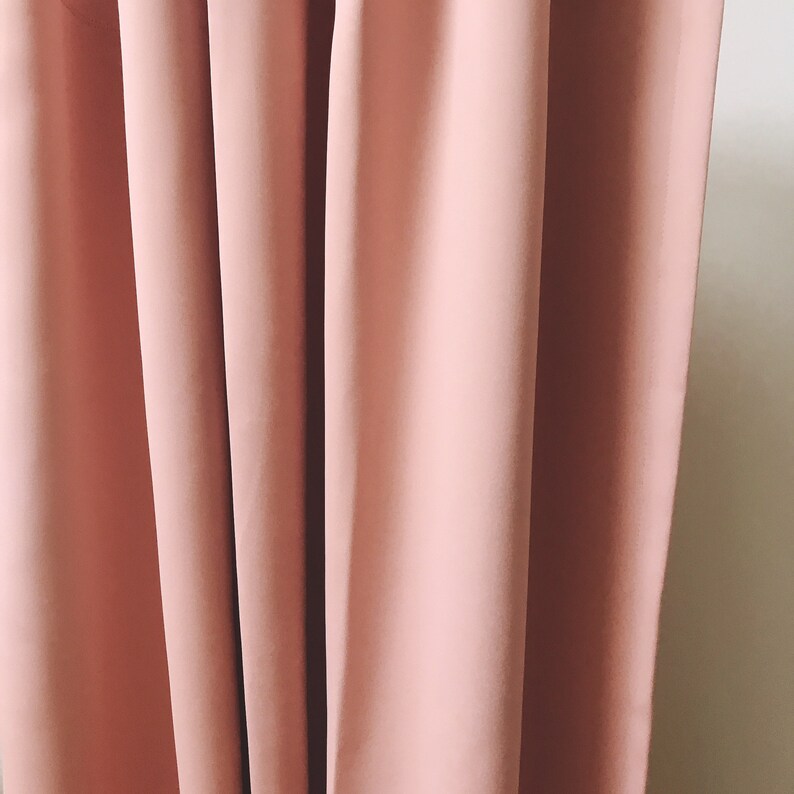 Pale Pink Solid Blackout Curtain Nursery Curtain Drapes for Etsy