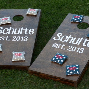 Custom Cornhole Boards & Custom Bags - Bean Bag Toss