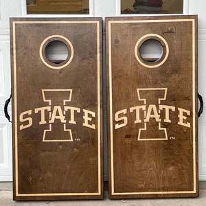 Iowa State Cyclone Cornhole Boards - Bean Bag Toss - OFFICIALLY LICENSED